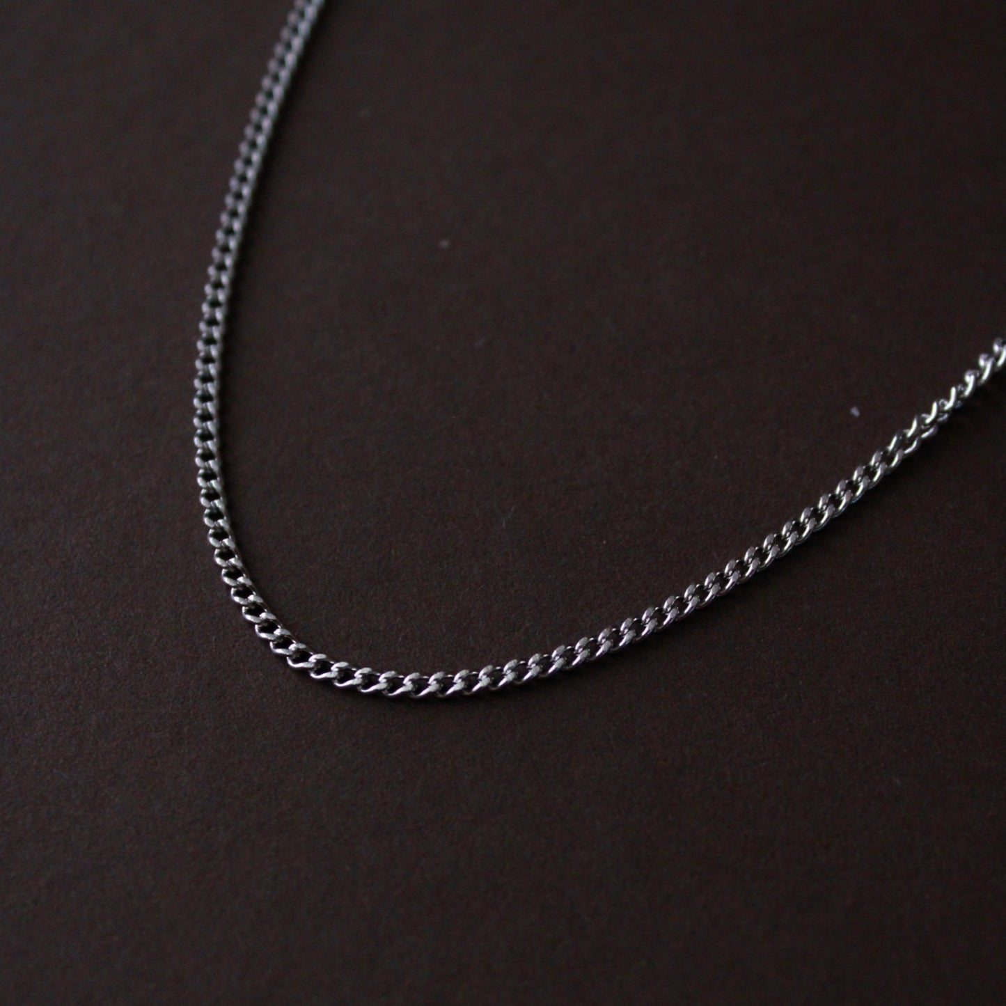 Halskette Silber (Kettenglieder 2 x 2 mm)