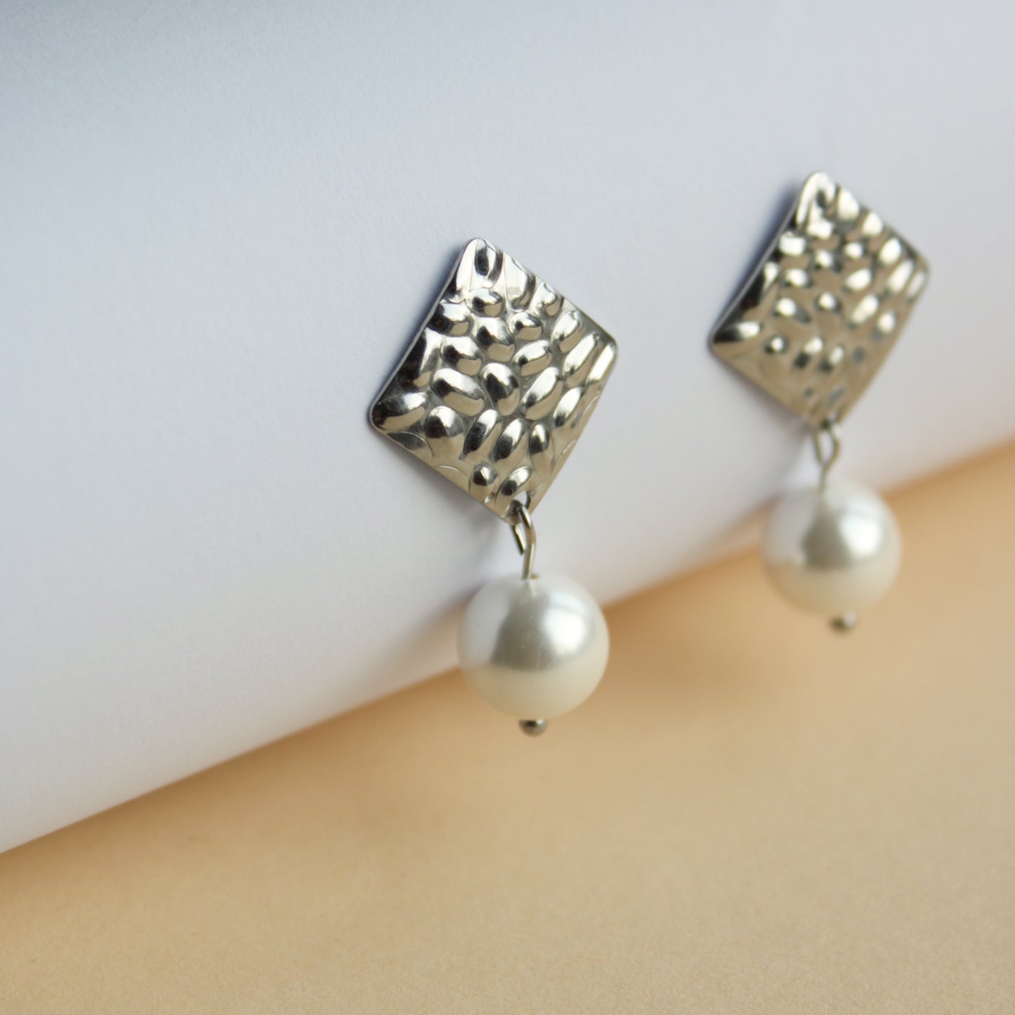 Ohrringe Silber mit Perle, Ohrstecker
